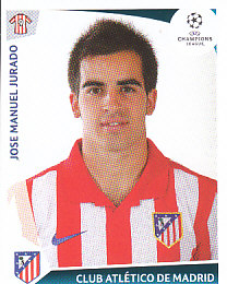 Jose Manuel Jurado Atletico Madrid samolepka UEFA Champions League 2009/10 #252